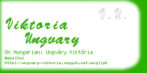 viktoria ungvary business card